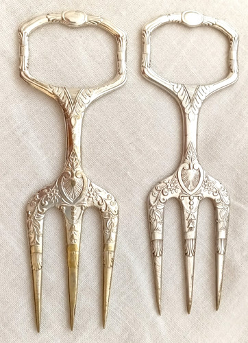 Pair antique sheffield - (2),